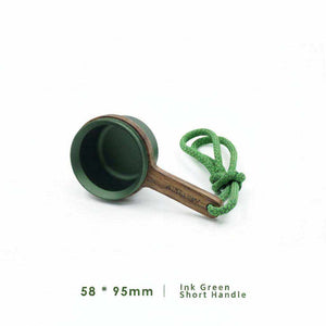 coffee bean scoop with walnut wooden handle
