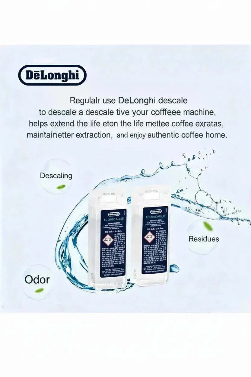 DeLonghi EcoDecalk Mini coffee machine descaler bottles