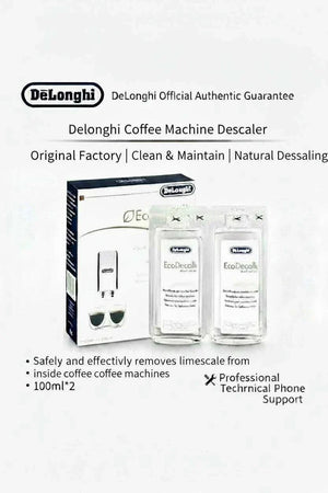 DeLonghi EcoDecalk Mini 2x100ml coffee machine descaler bottles