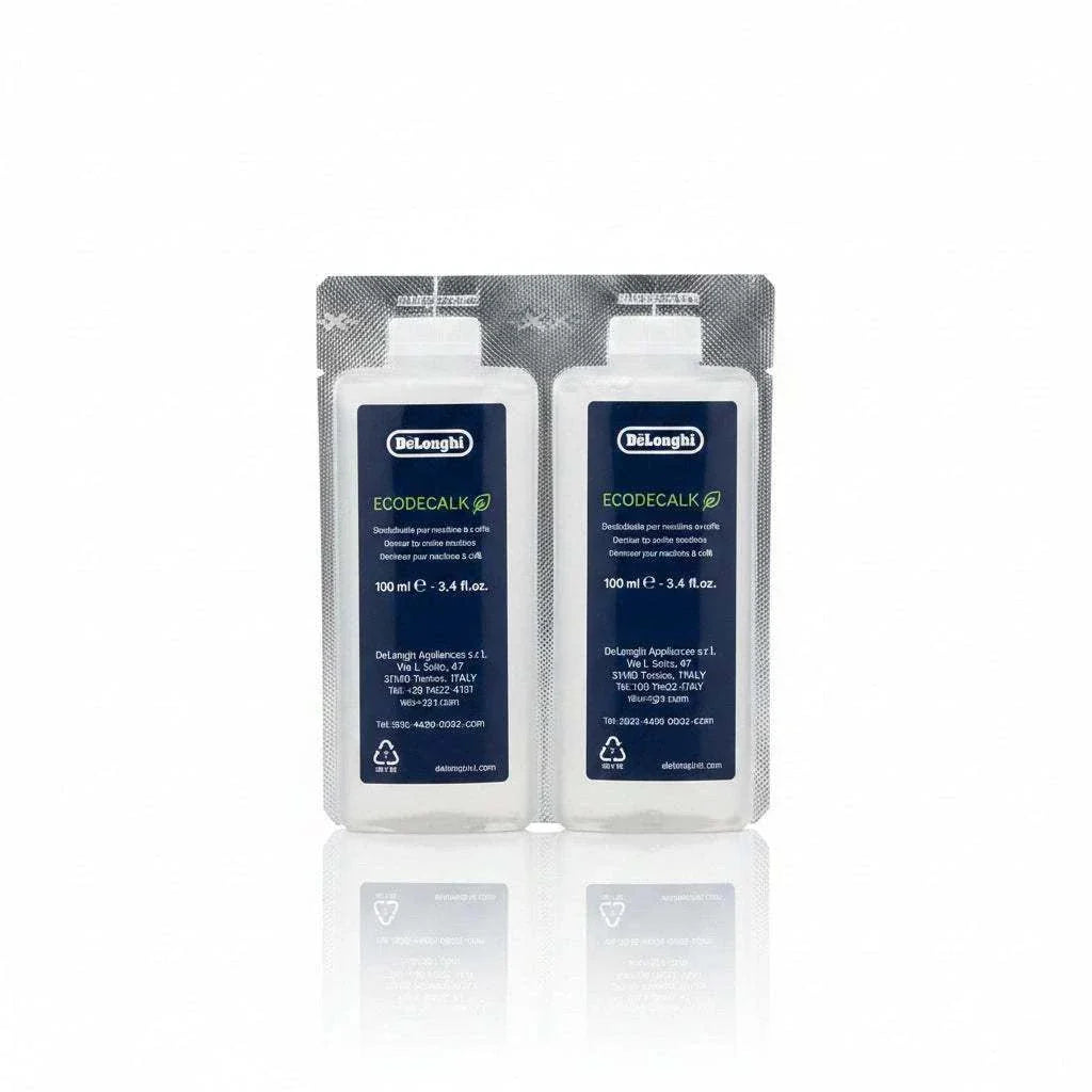 DeLonghi EcoDecalk Mini 2x100ml coffee machine descaler bottles