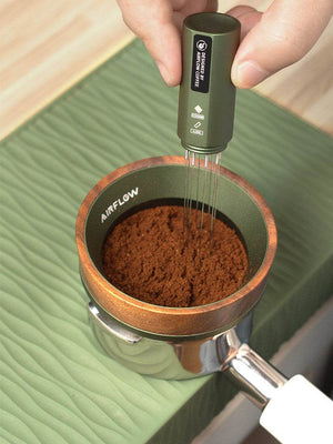 Espresso needle distributor WDT tool with stand for even coffee grounds