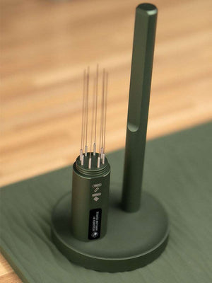 espresso needle distributor wdt tool with stand for even coffee grounds