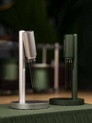 Espresso needle distributor WDT tool with stand for even coffee grounds