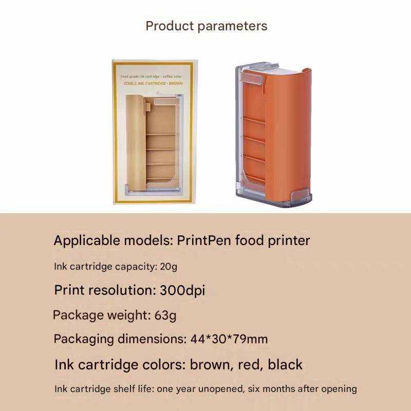 EVEBOT PrintPen food-grade edible ink cartridge for food printer