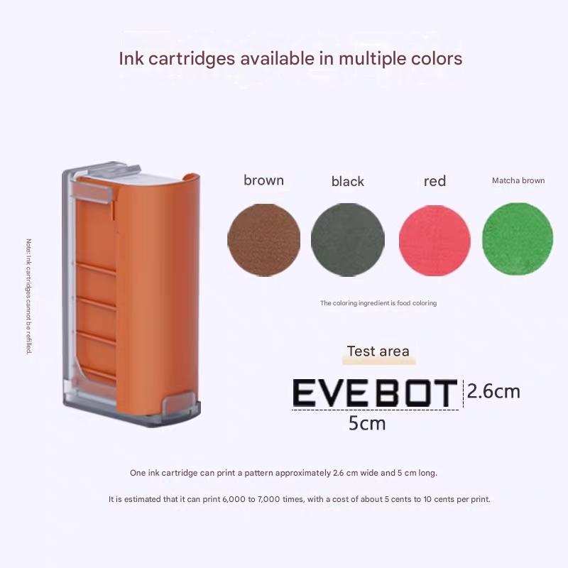EVEBOT PrintPen food-grade edible ink cartridge for food printing