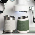 450ml handleless milk frothing pitcher with silicone sleeve
