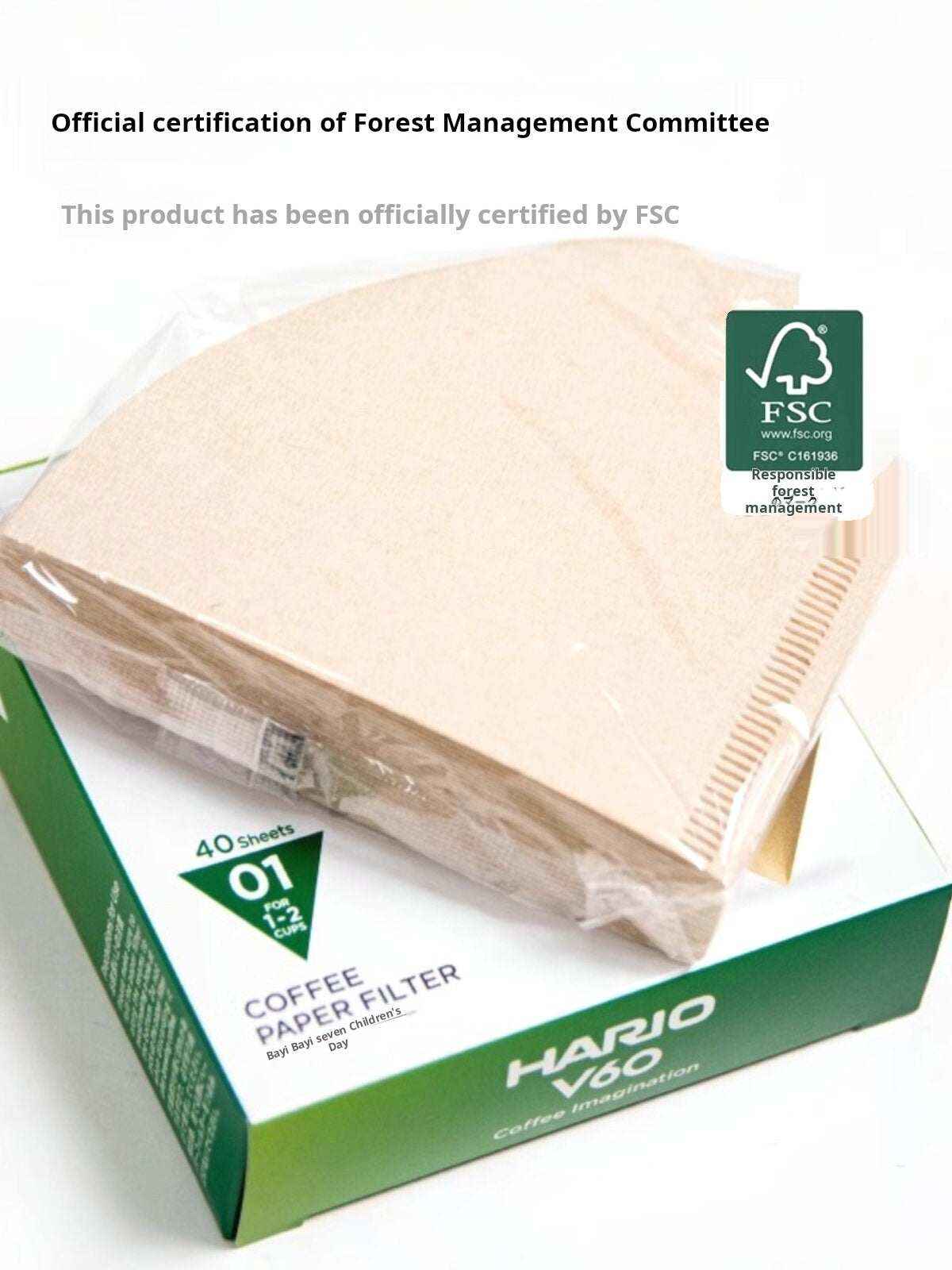 Hario V60 coffee paper filters for pour over dripper