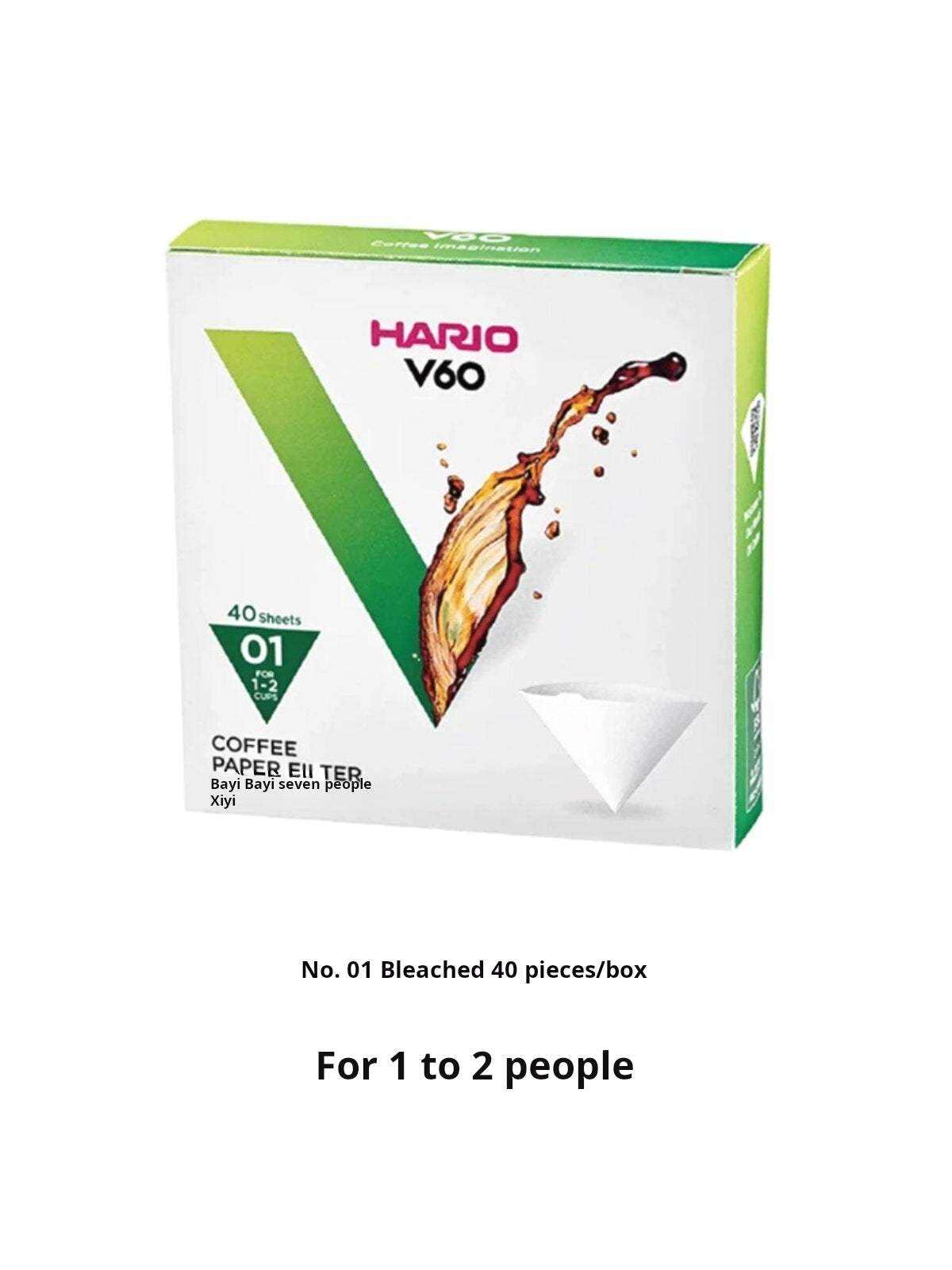 Hario V60 coffee paper filters for pour over dripper