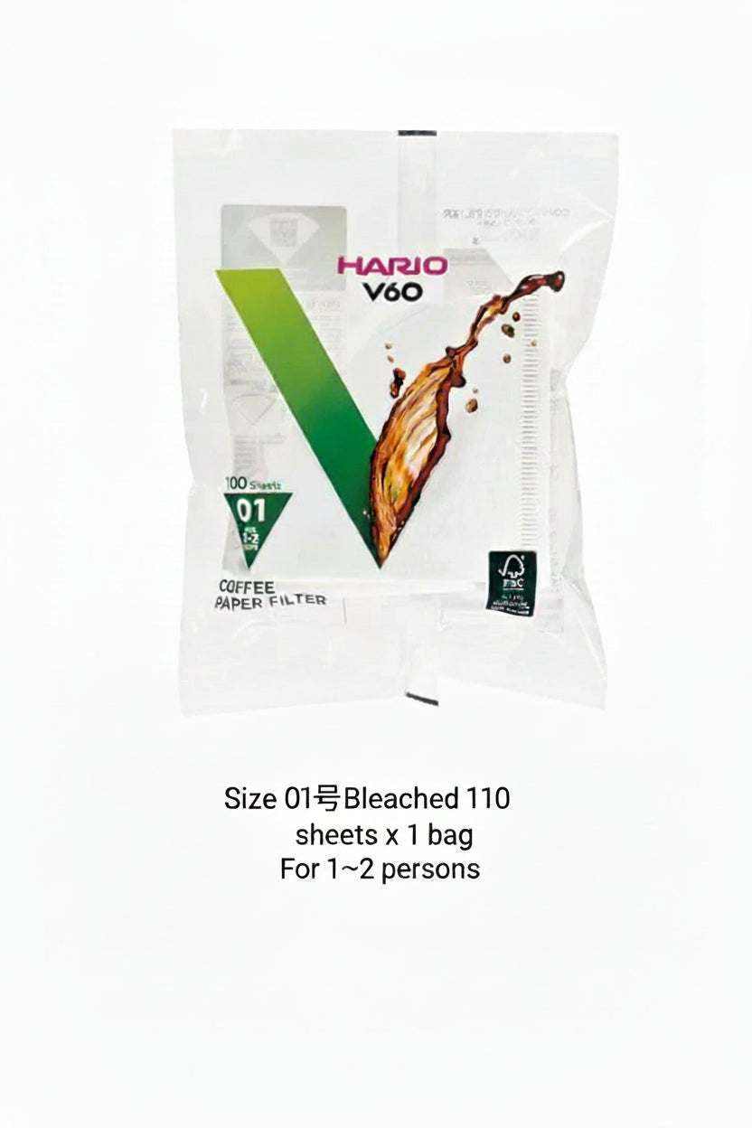 Hario V60 coffee paper filters for pour over dripper