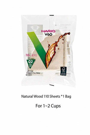 Hario V60 coffee paper filters for pour over dripper