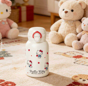 Hello Kitty insulated tumbler set with red apple design and gift box