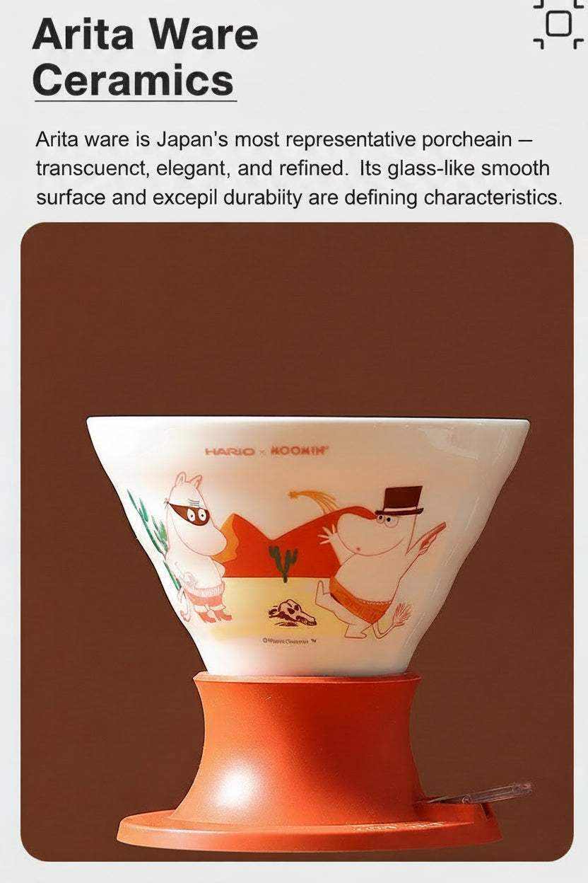 Japan HARIO Moomin ceramic smart cup for Valentine's coffee