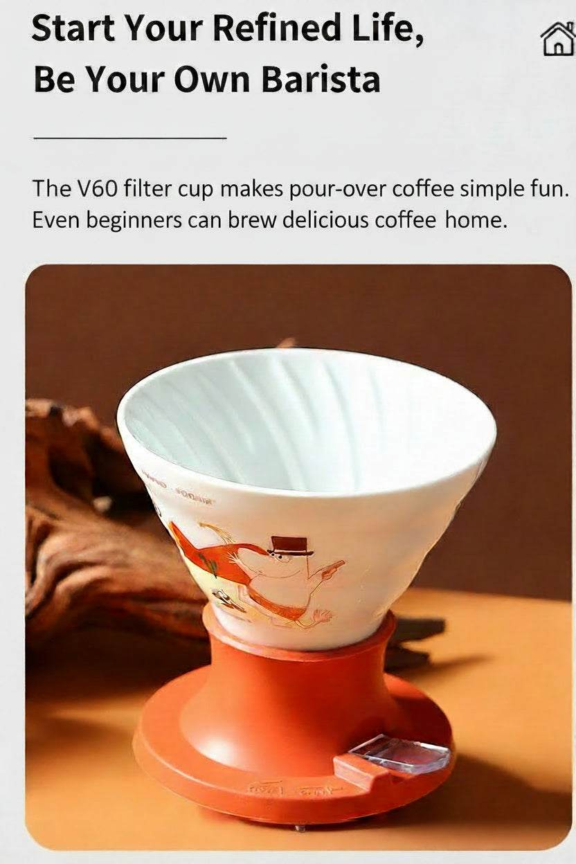 Japan HARIO Moomin ceramic smart cup for pour-over coffee
