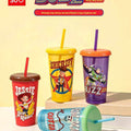 MINISO Disney Toy Story 4-piece plastic cup set with straws