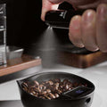 MUVNA digital coffee bean scale dosing tray with LED display and pouring spout