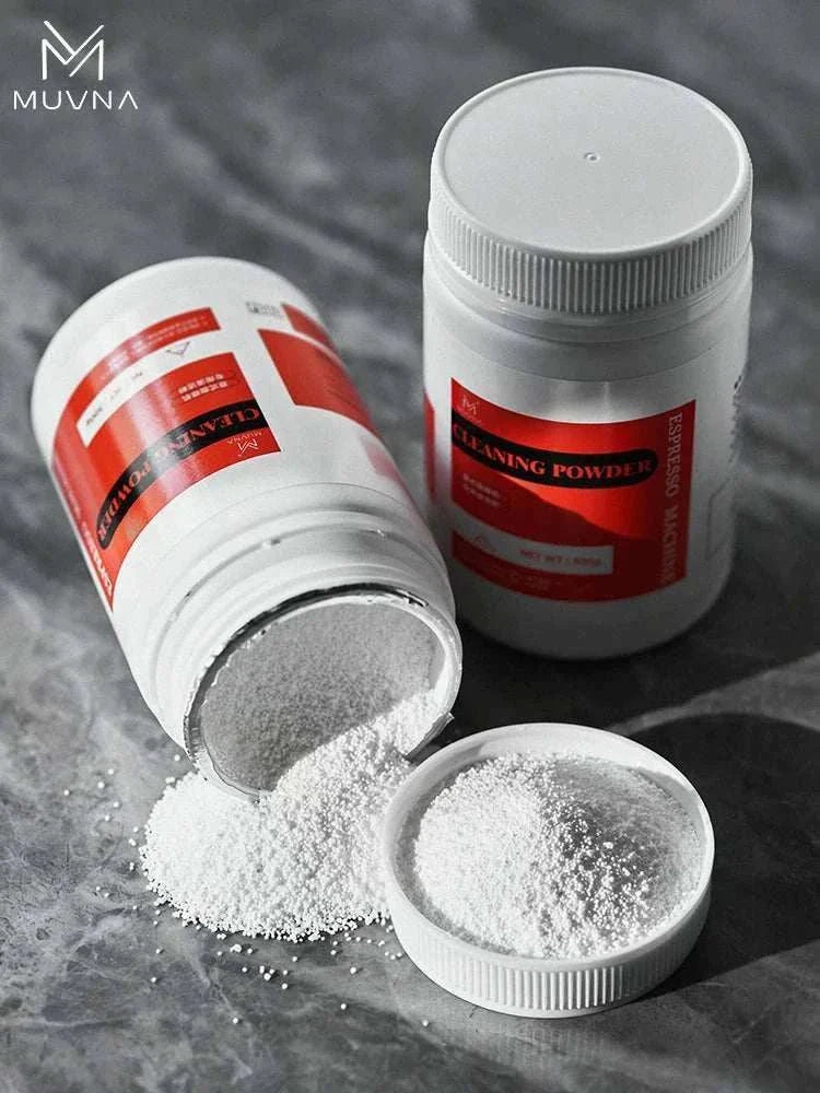 MUVNA espresso machine cleaning powder 300g container