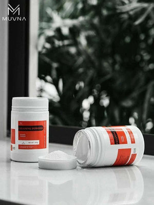 MUVNA espresso machine cleaning powder 300g container