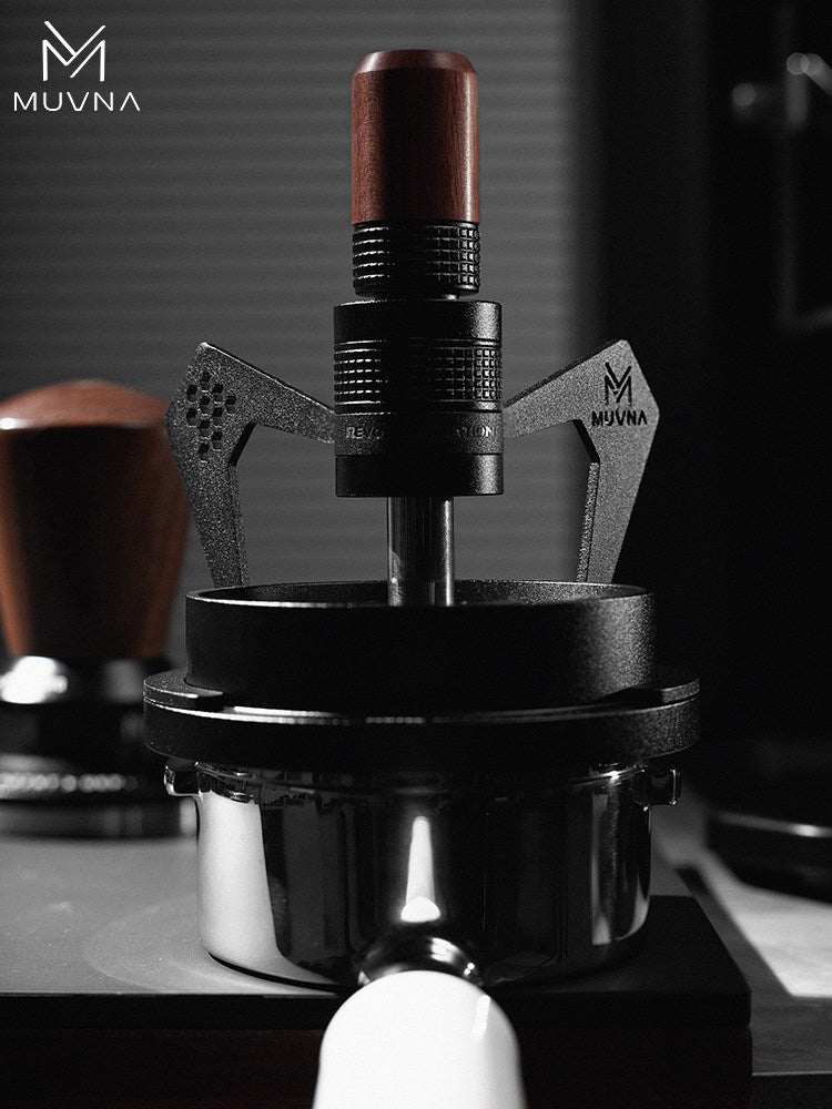 MUVNA Espresso WDT Needle coffee distributor tool with walnut handle