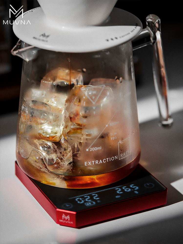MUVNA smart digital coffee scale with timer for espresso
