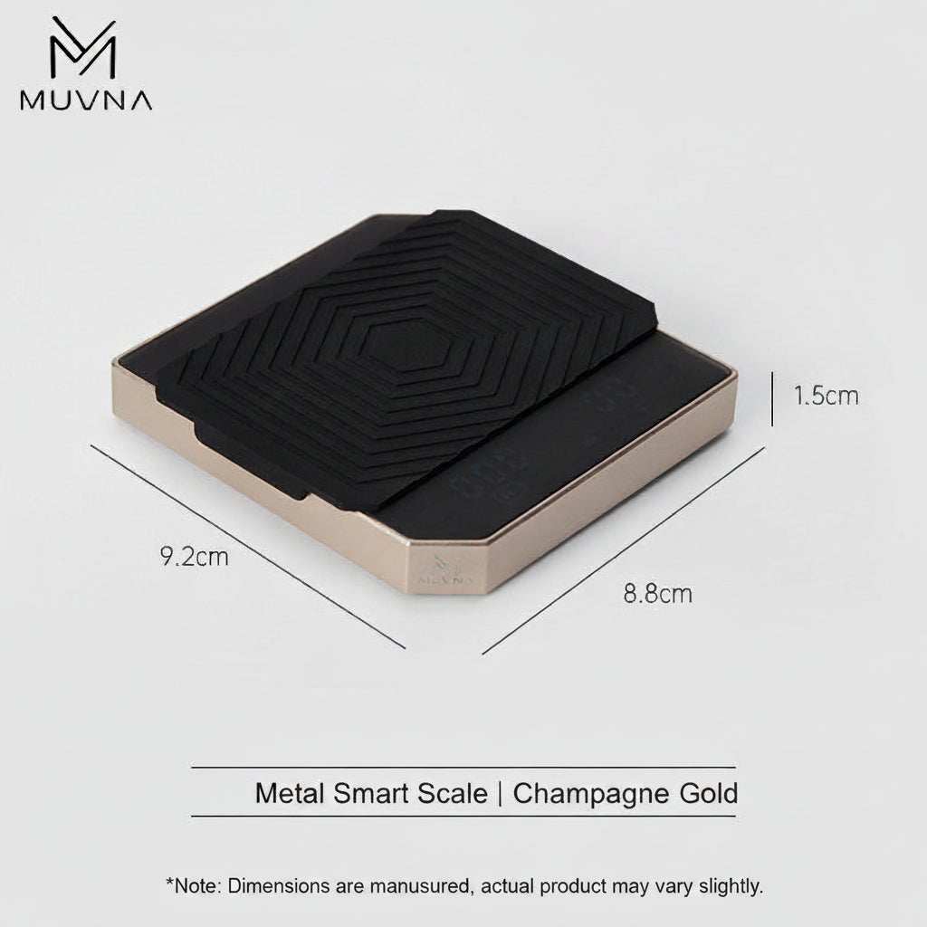 MUVNA Smart Digital Coffee Scale with timer and LED display for espresso