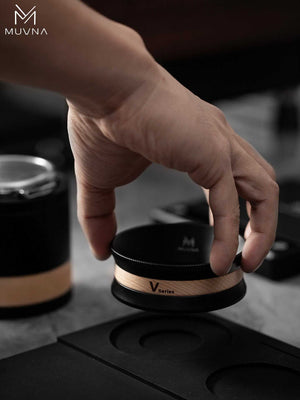 MUVNA V Series espresso tools set, black puck prep tools for 58mm portafilters