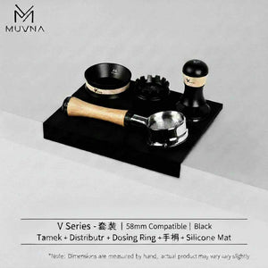 MUVNA V Series 58mm puck prep accessories, top view