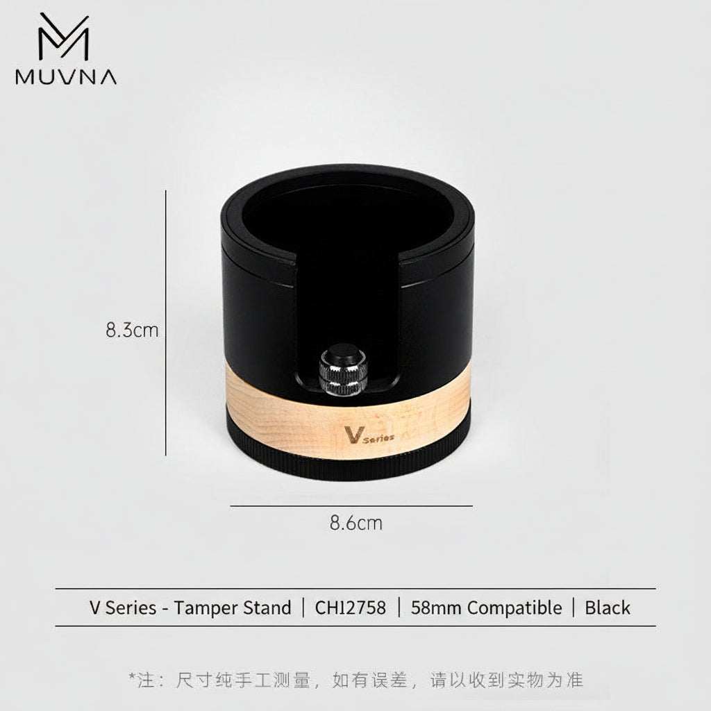 MUVNA V Series 58mm espresso tools, alternate angle