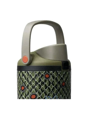 Owala FreeSip Off The Hook insulated stainless steel water bottle with textured fish-scale grip