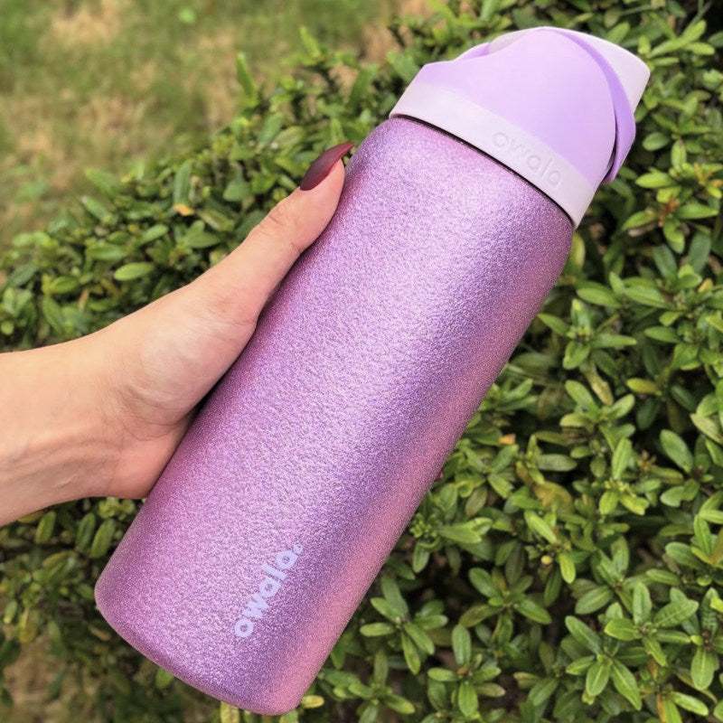 Owala FreeSip insulated stainless steel water bottle with built-in straw and leak-proof lid