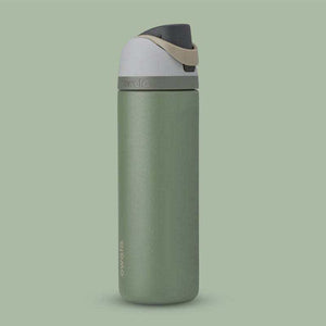 Owala insulated cup stainless steel water bottle with leak-proof lid and built-in straw
