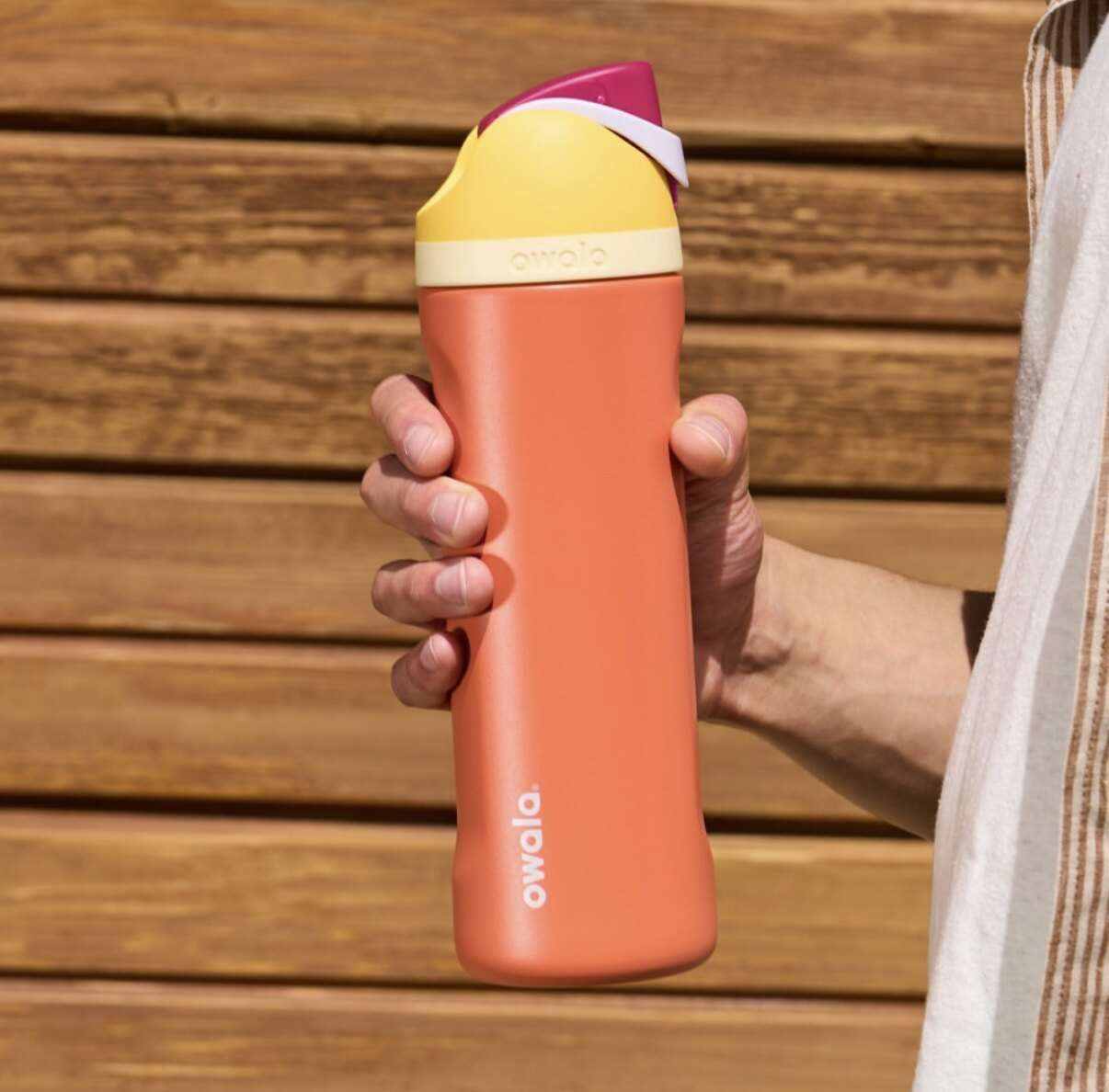 Owala Insulated Cup stainless steel water bottle with built-in straw and dual lid