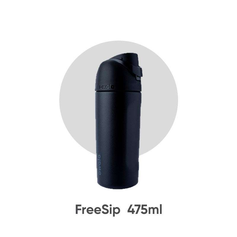 Owala FreeSip insulated stainless steel thermos cup with push-button lid