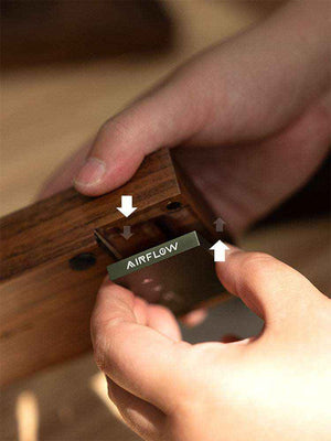 Solid walnut espresso tamper holder stand for 58mm tools