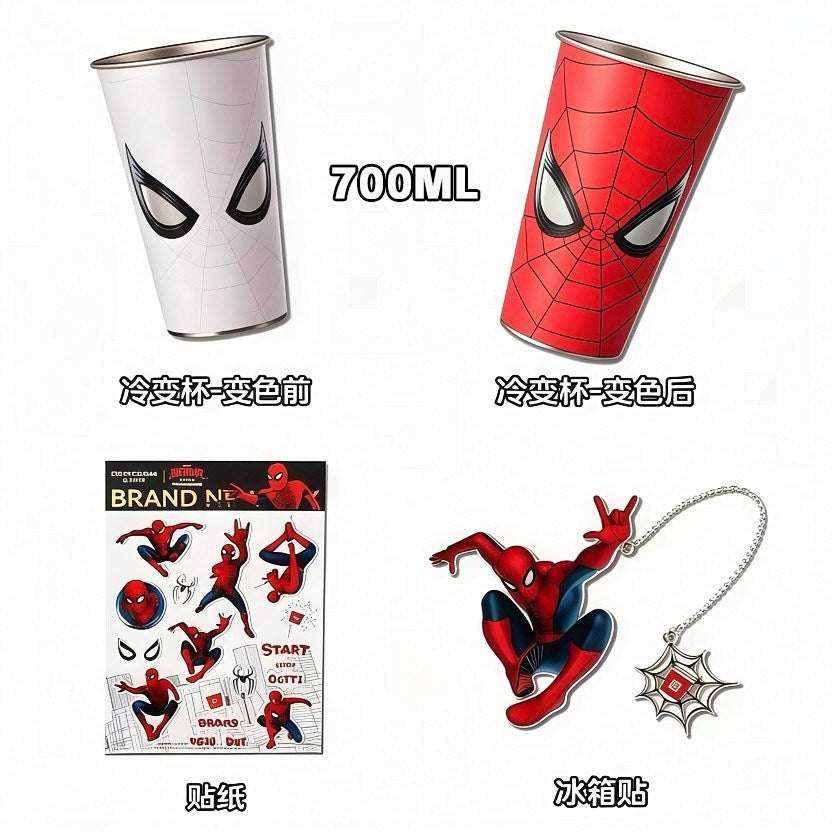 Spider-Man color changing tumbler with lid and straw