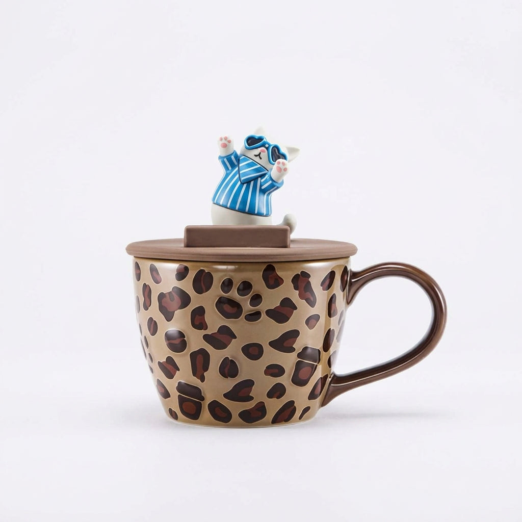Starbucks 2026 leopard print insulated coffee cup with straw