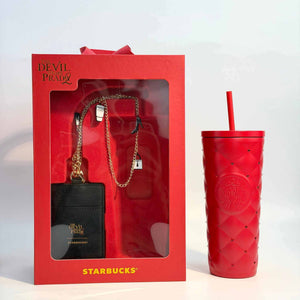 Starbucks Cup 2026 Prada Queen collaboration with heart-shaped diamond straw