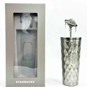 Starbucks cup 2026 purple galaxy stainless steel straw with planet stopper