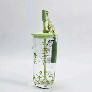 Starbucks 2026 spring pattern triangular straw cup with stopper