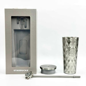 Starbucks purple night galaxy stainless steel cup with planet straw stopper
