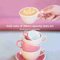 Loveramics Etoile Edition egg-shaped ceramic coffee cup with floral design and saucer