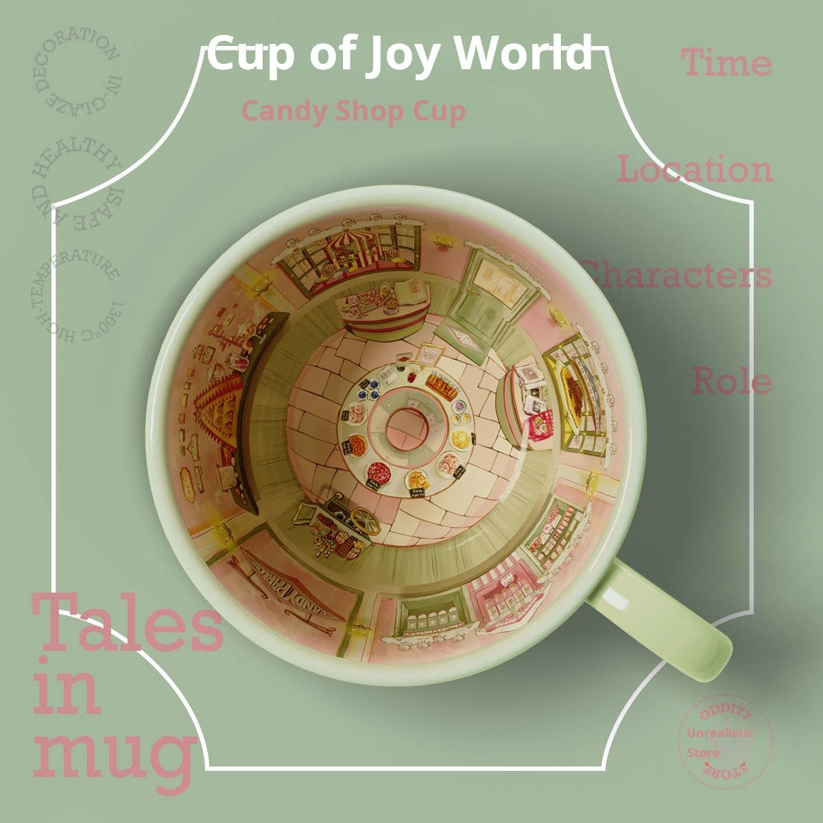 Van Gogh "Candy Shop" Glazed Ceramic Mug | A Sweet Morning Escape