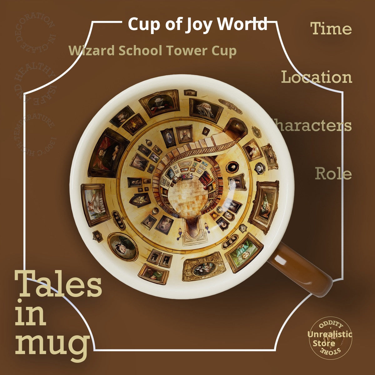 Van Gogh "Magic Tower" Glazed Ceramic Mug | A Masterpiece in Every Sip