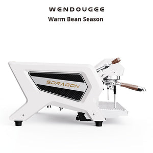 Wendougee SDRAGON-SAT professional dual-boiler espresso machine with touchscreen for high-volume cafes