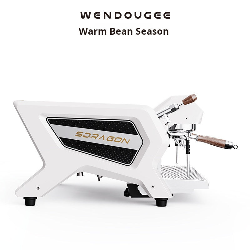 Wendougee SDRAGON-SAT professional dual-boiler espresso machine with touchscreen for high-volume cafes
