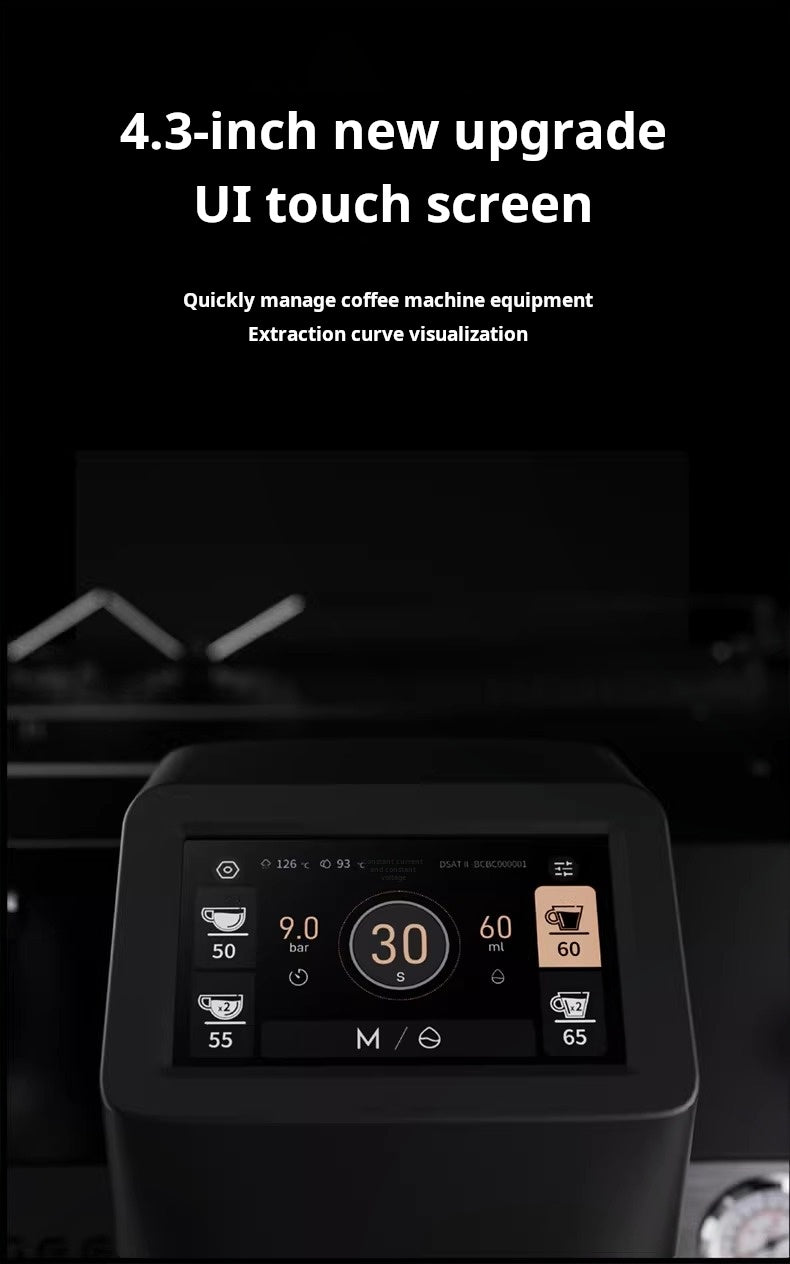 Wendougee SDRAGON-SAT high-volume dual-boiler espresso machine with touchscreen for professional coffee shops