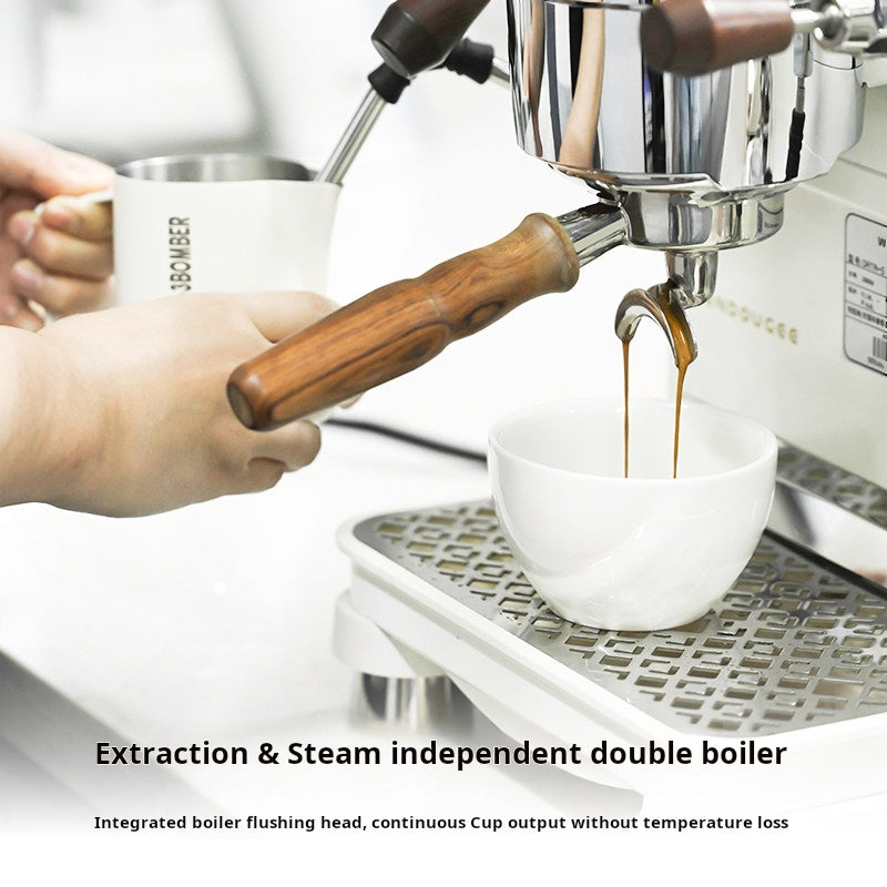 WENDOUGEE DATA S dual boiler espresso machine with smart touchscreen and IoT connectivity for professional coffee brewing