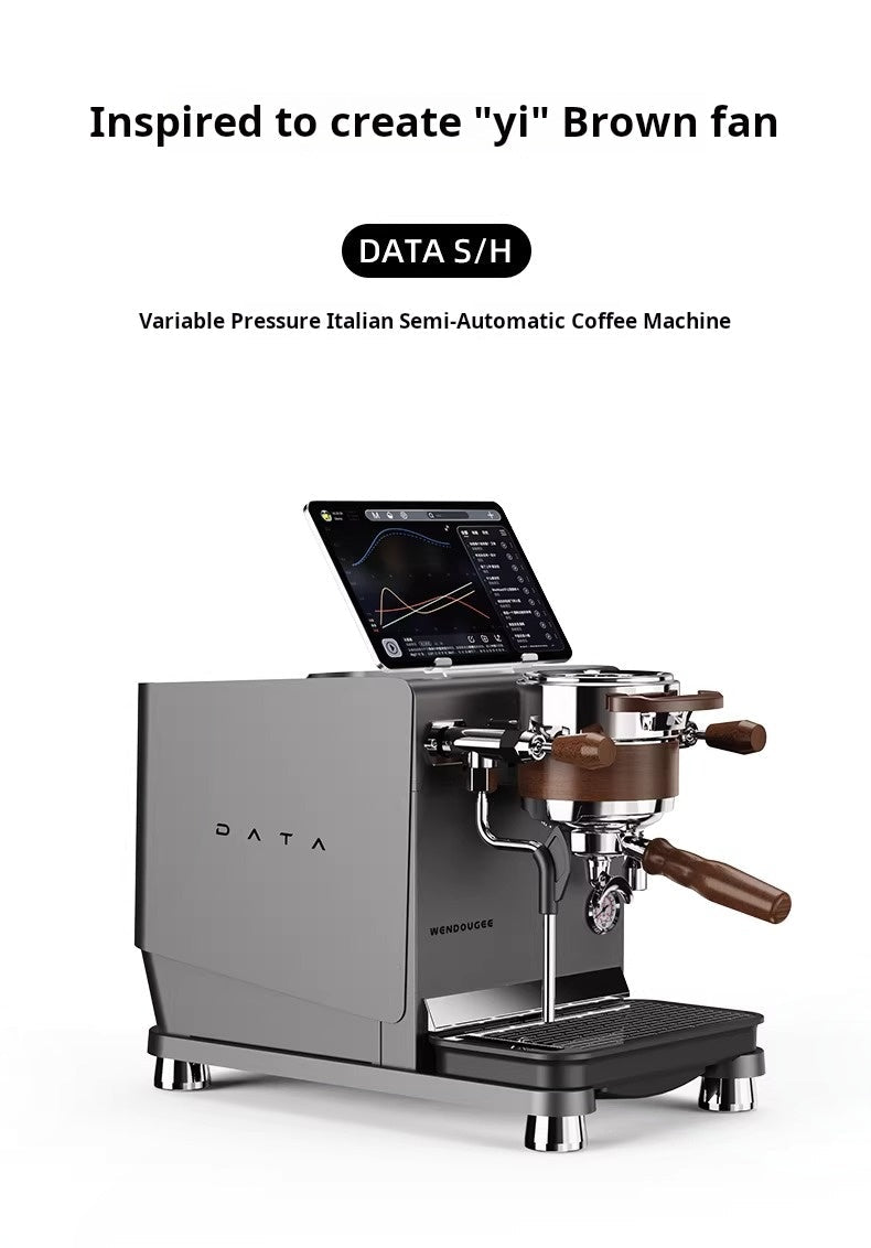 WENDOUGEE DATA S professional dual boiler espresso machine with smart IoT and touchscreen controls