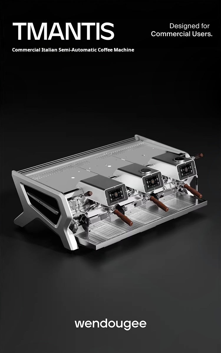 Wendougee coffee machine semi-automatic three-head commercial espresso maker for cafes