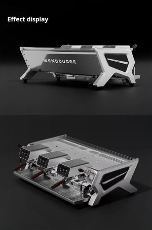 Wendougee semi-automatic commercial three-head espresso coffee machine for professional use