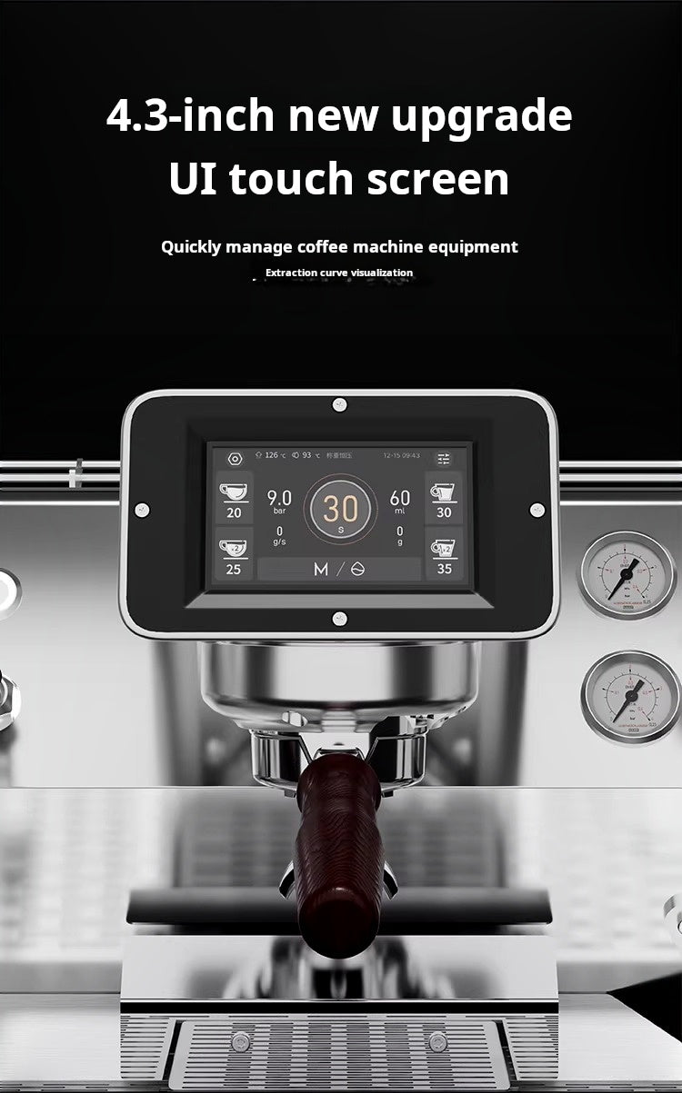 Wendougee semi-automatic commercial three-head coffee machine for professional espresso brewing